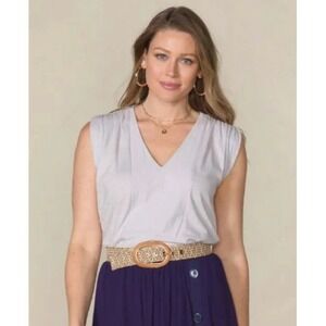 Good Hart Lavender French Lilac Tank Top Women Large NWT